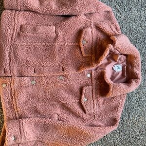 Pink Sherpa Jacket
